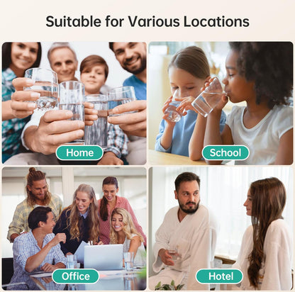 Smart LED Faucet 7 - Stage RO Water Filtration System: 600GPD Under Sink Filter with 2:1 Pure to Drain Ratio - Nourishment Tapestry