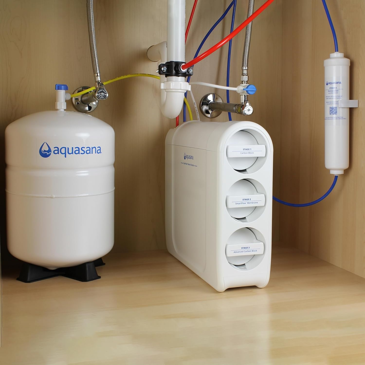 Smartflow™ High - Efficiency Reverse Osmosis Water Filter System - Removes 99.99% of Contaminants - Under Sink RO - No Faucet - Nourishment Tapestry