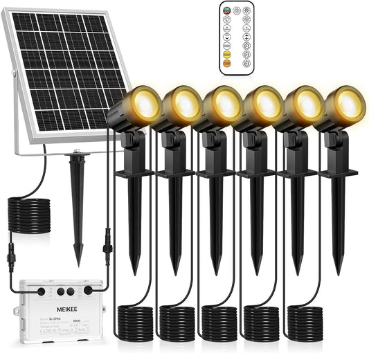 Solar Spotlight 6 - in - 1 Outdoor Lights: Remote - Controlled Patio Illumination - Nourishment Tapestry