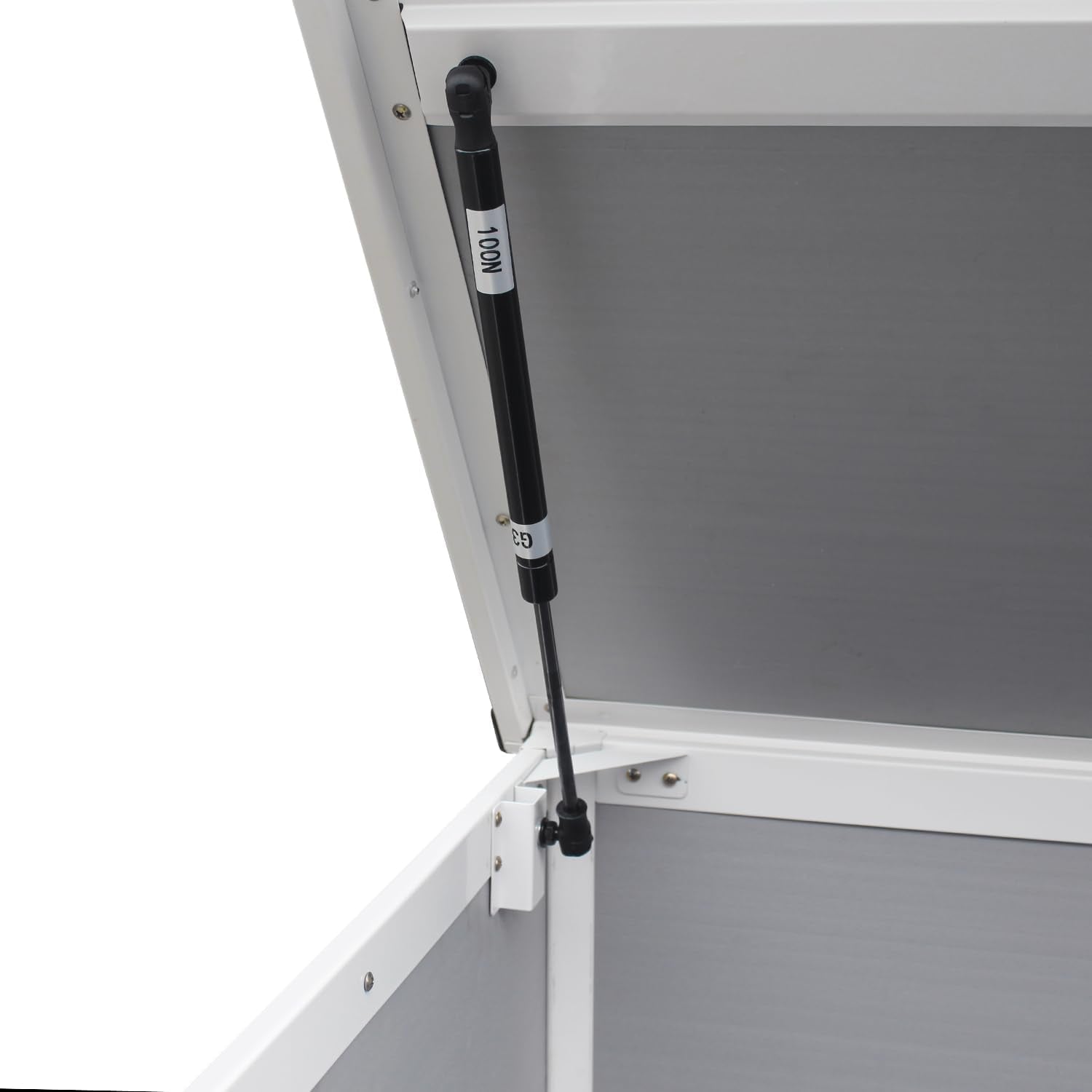 Spacious Grey Garden Shed: Outdoor Storage Solution for Lawn & Patio Tools - Nourishment Tapestry