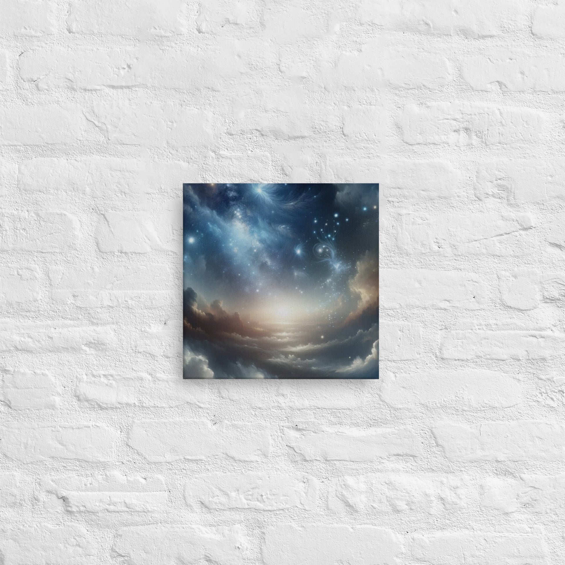 Starry Night Sky Canvas: Celestial Wall Art for Home & Office Decor - Nourishment Tapestry