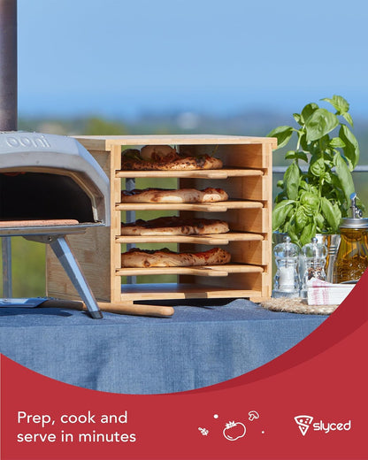 Ultimate Pizza Night Set: Premium Bamboo Peel, Non - Stick Boards & Rack - Perfect Homemade Pizza Kit - Nourishment Tapestry