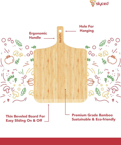 Ultimate Pizza Night Set: Premium Bamboo Peel, Non - Stick Boards & Rack - Perfect Homemade Pizza Kit - Nourishment Tapestry