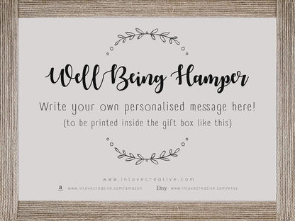 "Ultimate Wellness Gift Hamper: Personalized Journal, Vegan Treats, Relaxation Massage Oil, and More!" - Pamper Yourself with Our Ultimate Wellness Gift Set - Nourishment Tapestry