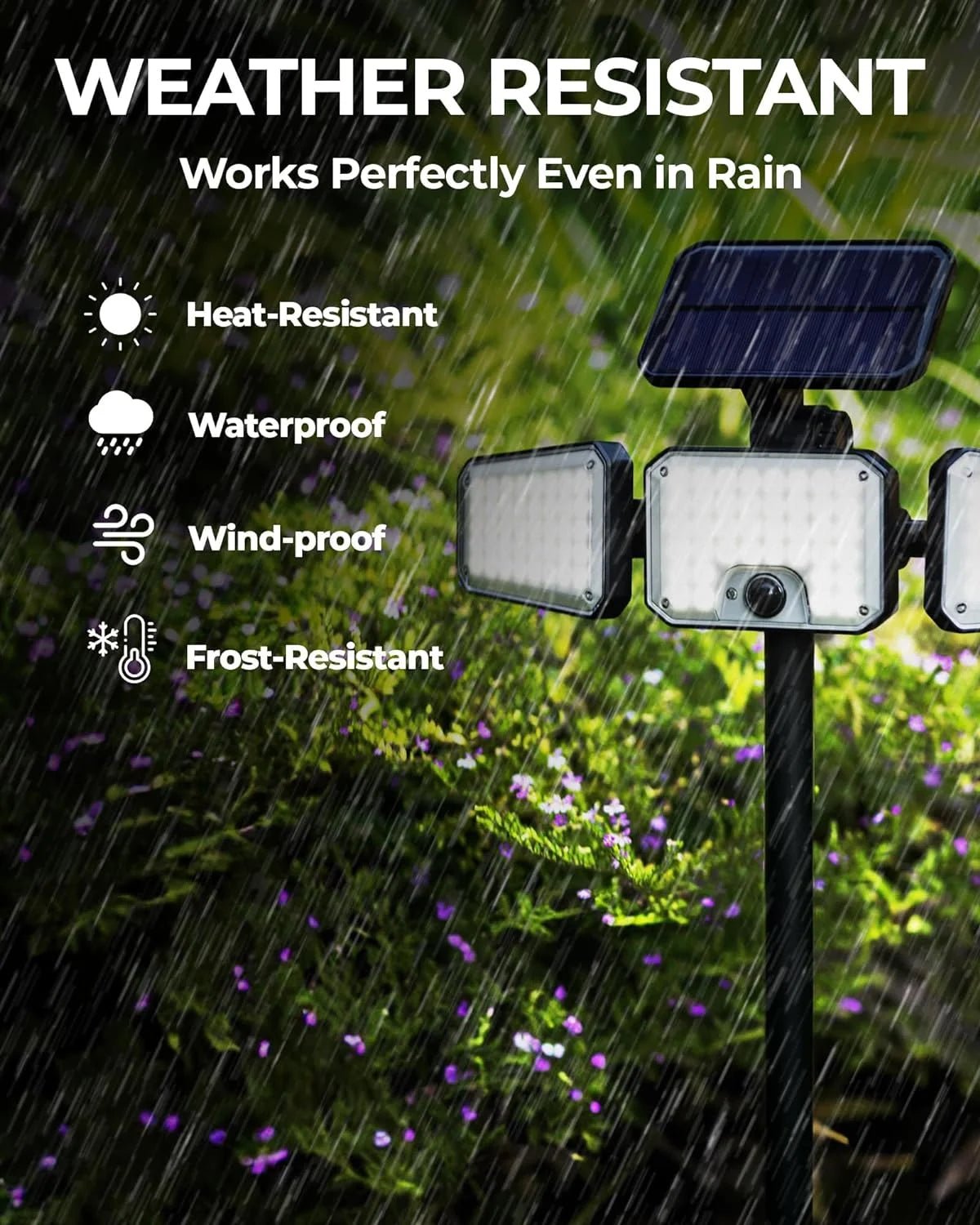 Ultra - Bright 1000 Lumen Solar LED Floodlight: Motion - Activated Outdoor Security, Waterproof & Easy Install - Buy Now! - Nourishment Tapestry